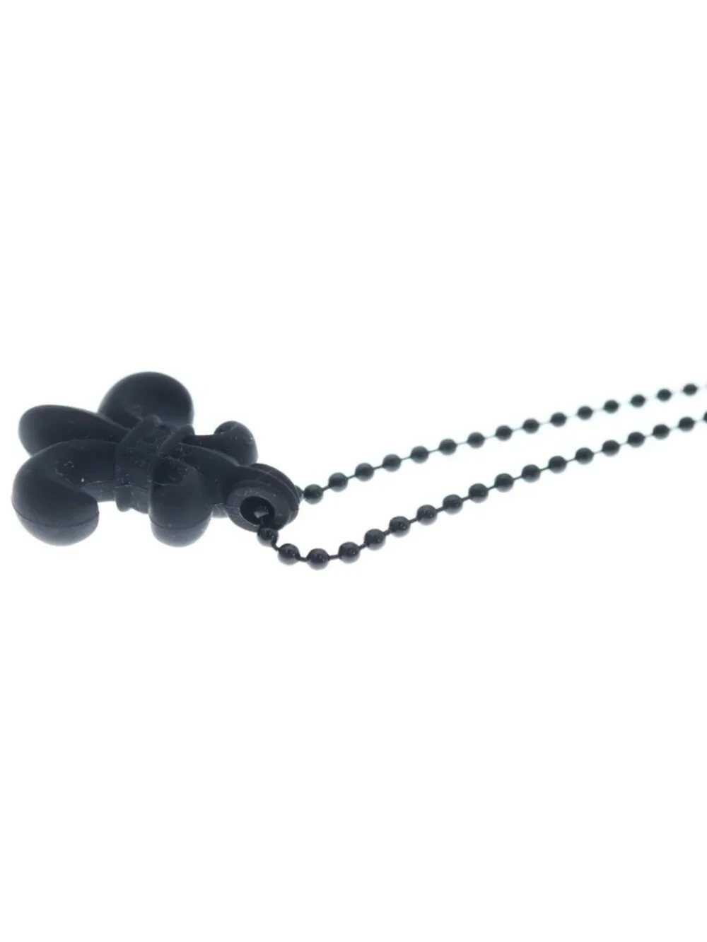 Chrome Hearts Rubber Fluer BS Flare Necklace Silicone Black